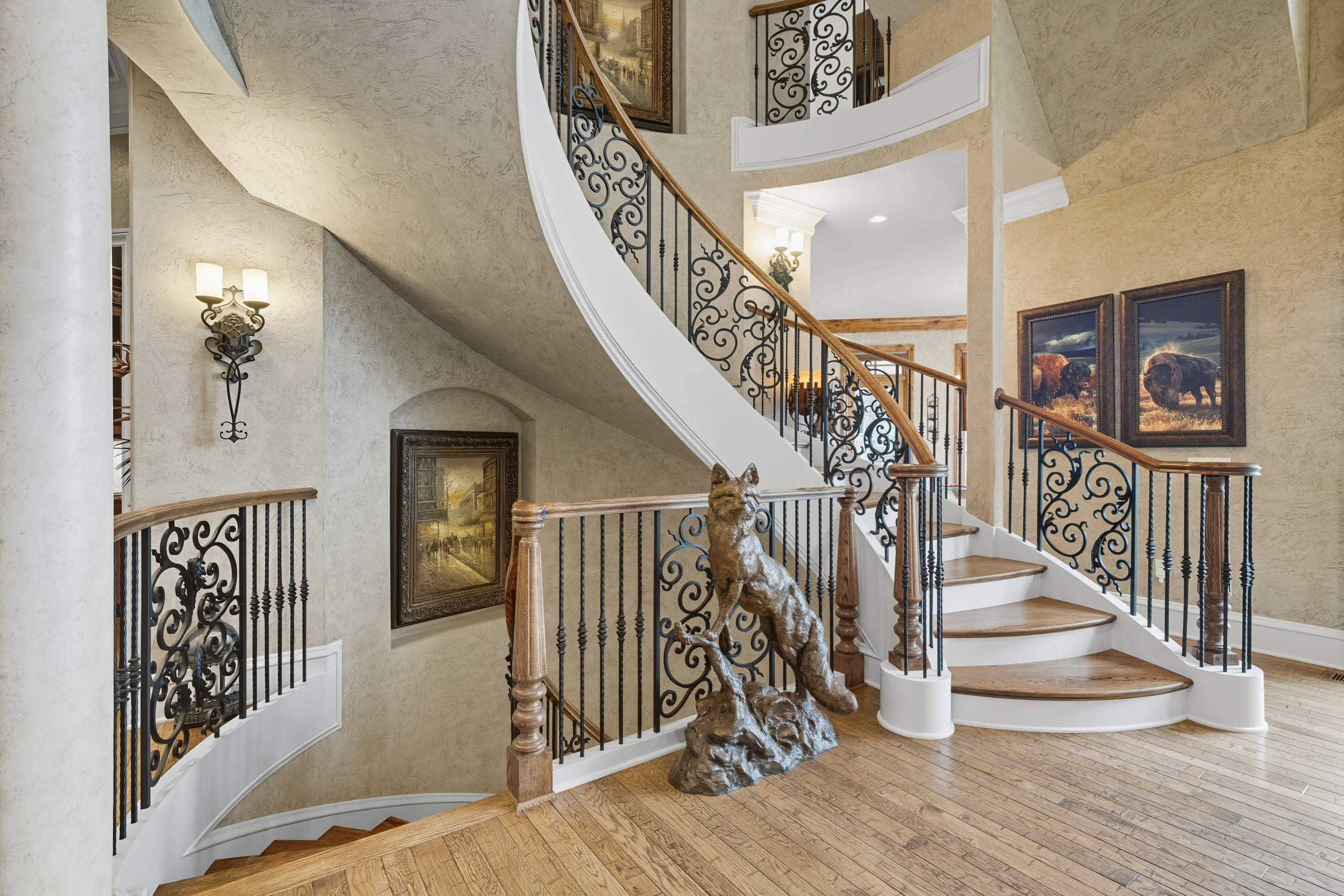 A bright, high-end interior photo.